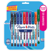 Bolígrafo Papermate Gel Económico Colores Surtidos Blister C/10 Pzas 2121506 - Código: 2121506 | Compra en Guadalajara