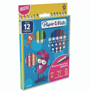 Plumones Papermate Unipunta Colores Surtidos C/12 Pzas - G10106