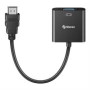 Convertidor Steren HDMI a VGA Audio-Video Color Negro - 208-151