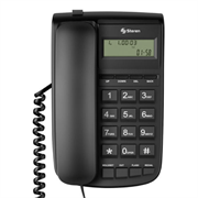 Teléfono Alámbrico Steren Teclado Grande Pantalla Fácil Marcación Color Negro - TEL-225