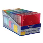 Cajas Delgadas Verbatim Almacenamiento para CD/DVD 5 Colores - 94178