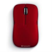 99767 Mouse Verbatim óptico inalámbrico para n Mouse rojo ideal para usuarios de laptops y computadoras de escritorio. Con un receptor lo suficientemente pequeño para conectarlo en su computadora y guardarse dentro del compartimiento de la batería, ofrecen un rendimiento inalámbrico de 2.4 GHZ         otebooks                                