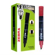 Marcador Permanente Zebra Z-PM Bold Punta 0.5mm Color Rojo C/6 PZAS 4010-02 (6PZ) - Código: 4010-02 (6PZ) | Compra en Guadalajara